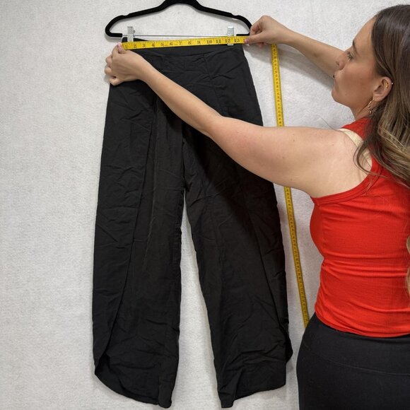 Drew Pants Womens Small Black Wide Leg High Rise Pull On Modal Rayon USA - Picture 2 of 9